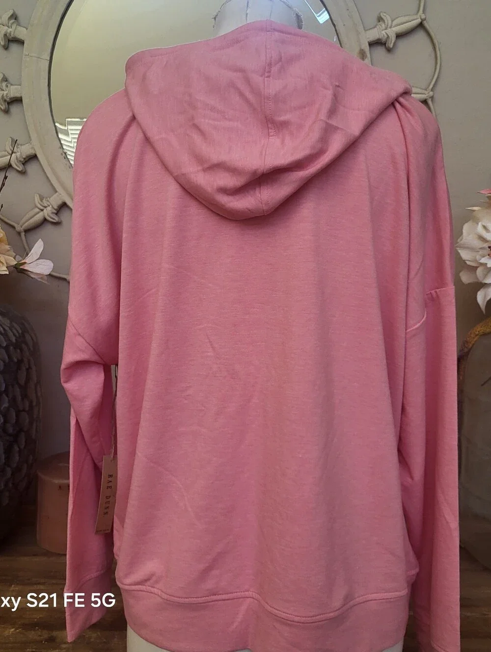Rae Dunn Soft Pink Logo Sweatshirt - Picture 5 of 6